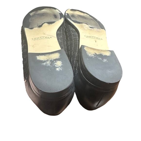 Trotters Black Woven Leather Loafer Flats - Size 8.5 - Picture 9 of 13